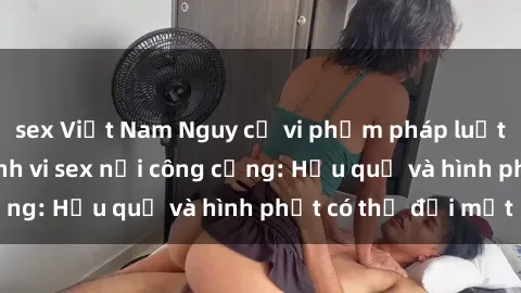 sex Việt Nam Nguy cơ vi phạm pháp luật khi thực hiện hành vi sex nơi công cộng: Hậu quả và hình phạt có thể đối mặt
